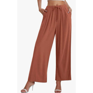 Stylus Women's Crop Maeve Wide Leg Pants with Pockets Small 2-6